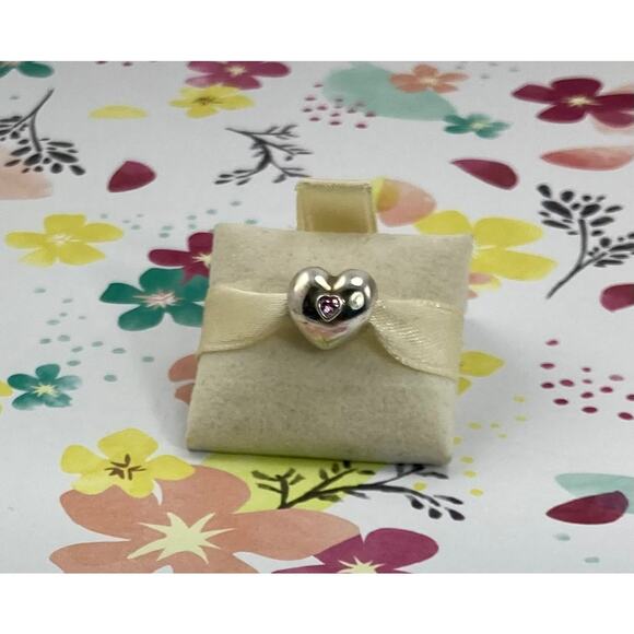 Retired Pandora pink Heart clip - Picture 2 of 2